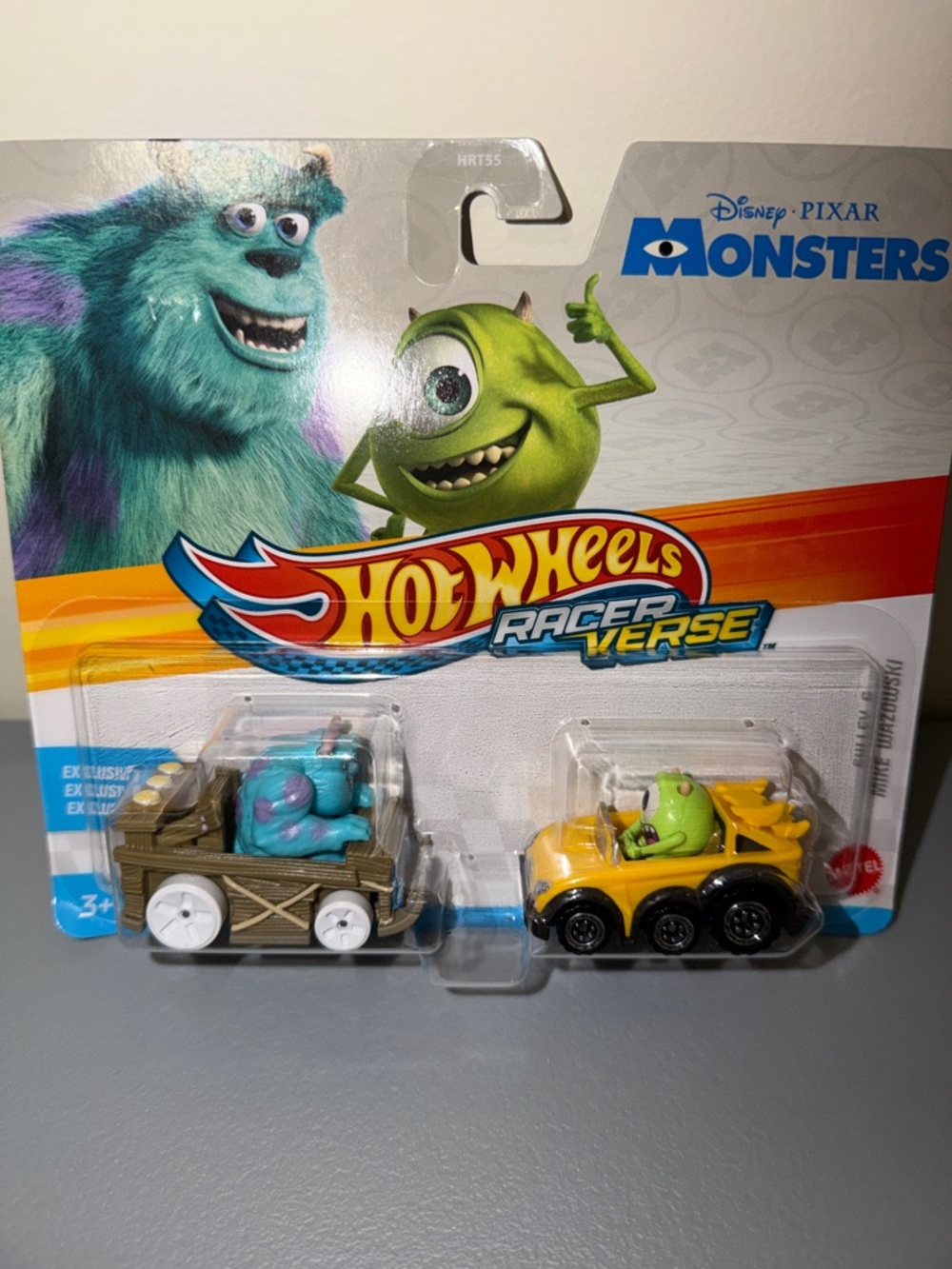2026 Mattel Hot Wheels Monsters, Inc. 2-Pack - Teal & Yellow Character Cars